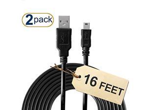PS3 Controller Charger Cable (2-Pack) 16 Feet Long - 60% Thicker Charges at Super Speeds - USB to Mini USB - PS3 Charger Cable - PS3 Charging Cable a“ PS3 Controller Cable - PS3 USB Charger PS3 Controller Charger Cable (2-Pack) 16 Feet Long - 60% Thicker Charges at Super Speeds - USB to Mini USB - PS3 Charger Cable - PS3 Charging Cable a“ PS3 Controller Cable - PS3 USB Charger
