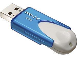 PNY - Attache 4 16GB USB 20 Flash Drive - Blue/White PNY - Attache 4 16GB USB 20 Flash Drive - Blue/White
