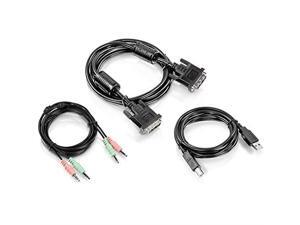 trendnet 6 ft. dvii, usb, and audio kvm cable kit, tkcd06 trendnet 6 ft. dvii, usb, and audio kvm cable kit, tkcd06
