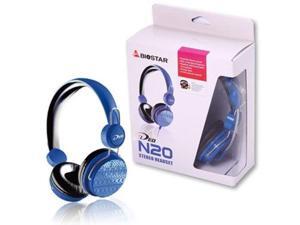 Biostar iDEQ N20 Supraural 35mm Stereo Headset with Mic (Blue) Biostar iDEQ N20 Supraural 35mm Stereo Headset with Mic (Blue)