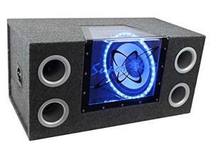 Pyramid - Dual 12'' 1200 Watt Bandpass Speaker System w/Neon Accent Lighting Pyramid - Dual 12'' 1200 Watt Bandpass Speaker System w/Neon Accent Lighting