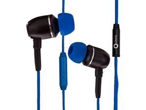 Onyx ELO Premium Genuine Wood In-ear Noise-isolating Headphones|Earbuds|Earphones with Microphone (Blue)