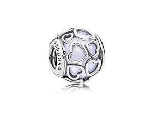 Pandora Opalescent Encased in Love Charm - 792036NOW Pandora Opalescent Encased in Love Charm - 792036NOW