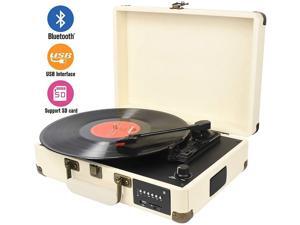 DIGITNOW Record Player, Turntable Suitcase with Multi-function Bluetooth/FM Radio/USB and SD Card Port/Vinyl to MP3 Converter DIGITNOW Record Player, Turntable Suitcase with Multi-function Bluetooth/FM Radio/USB and SD Card Port/Vinyl to MP3 Converter