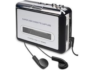 Cassette Player-Cassette Tape to MP3 CD Converter- Powered by Battery or USB,Convert Walkman Tape Cassette to MP3, Compatible with Laptop and PC, USB Cable,Software CD,3.5mm Jack Earphone Cassette Player-Cassette Tape to MP3 CD Converter- Powered by Battery or USB,Convert Walkman Tape Cassette to MP3, Compatible with Laptop and PC, USB Cable,Software CD,3.5mm Jack Earphone