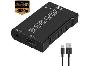Audio Video Capture Cards HDMI to USB 2.0, Full HD 1080P 60FPS for Game Recording, Live Streaming Broadcasting Audio Video Capture Cards HDMI to USB 2.0, Full HD 1080P 60FPS for Game Recording, Live Streaming Broadcasting