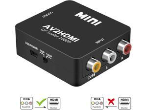 DIGITNOW RCA to HDMI, AV to HDMI Converter, 1080P Mini RCA Composite CVBS AV to HDMI Video Audio Converter, with USB Power Cable for PC Laptop Xbox PS4 TV STB VHS VCR Camera DVD Supporting PAL/NTSC DIGITNOW RCA to HDMI, AV to HDMI Converter, 1080P Mini RCA Composite CVBS AV to HDMI Video Audio Converter, with USB Power Cable for PC Laptop Xbox PS4 TV STB VHS VCR Camera DVD Supporting PAL/NTSC