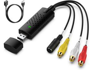 USB 2.0 Audio/Video Converter - Digitize and Edit Video from Any Analog Source Including VCR, VHS, DVD