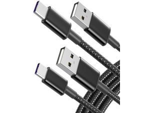 USB C Cable 2Pack 6 ft Fast Charging 3A Quick Charger Cord USB A to Type C Fast Charge Premium Nylon USB Cable for Samsung Galaxy S10 S9 Note 8 LG V20 G8 G7 and Other USB C Charger