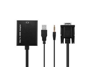 VGA To HDMI Output 1080P HD Audio TV AV HDTV Video USB Cable Converter Adapter VGA To HDMI Output 1080P HD Audio TV AV HDTV Video USB Cable Converter Adapter