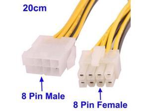 8 pin to 8 pin EPS ATX male to female power extension cable 20CMs 8 pin to 8 pin EPS ATX male to female power extension cable 20CMs