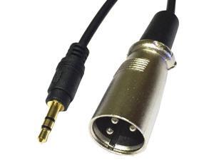 3.5mm 1/8" male to XLR male smartphone to stereo Mixer board 6inch