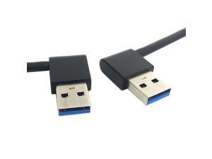 The New USB 3.0 Type A Male 90 Degree Left Angled to Right Angled Extension Cable Straight Connection 50cm The New USB 3.0 Type A Male 90 Degree Left Angled to Right Angled Extension Cable Straight Connection 50cm