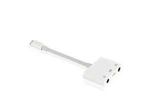 3 in1 Dual 3.5mm Lightning Charge Call Audio Splitter Adapter For iPhone X 7 8 6s 3 in1 Dual 3.5mm Lightning Charge Call Audio Splitter Adapter For iPhone X 7 8 6s