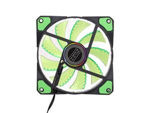 120mm PC Computer 16dB Ultra Silent 15 LEDs Case Fan Heatsink Cooler Cooling w/ Anti-Vibration Rubber,12CM Fan,12VDC TX 3Pin and Molex 4pin 120mm PC Computer 16dB Ultra Silent 15 LEDs Case Fan Heatsink Cooler Cooling w/ Anti-Vibration Rubber,12CM Fan,12VDC TX 3Pin and Molex 4pin
