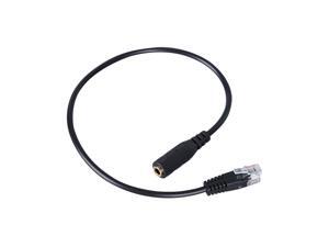 1PC Phone Adapter - Smartphone 3.5mm to RJ9 Adapter Convertor Cable PC Computer Headset Telephone 1PC Phone Adapter - Smartphone 3.5mm to RJ9 Adapter Convertor Cable PC Computer Headset Telephone