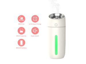 Ultrasonic Air Humidifier With 7 Colors LED 800mAh Battery 300ML Adjustable Mist Modes USB Rechargeable & Quiet Operation Ultrasonic Air Humidifier With 7 Colors LED 800mAh Battery 300ML Adjustable Mist Modes USB Rechargeable & Quiet Operation