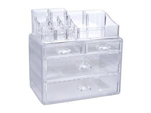 Cosmetics Rack Multifunction Clear Makeup Organizer Shelf Storage Box for Cosmetics Brushes Tabletop Cosmetic Storage Stand Holder Cosmetics Rack Multifunction Clear Makeup Organizer Shelf Storage Box for Cosmetics Brushes Tabletop Cosmetic Storage Stand Holder