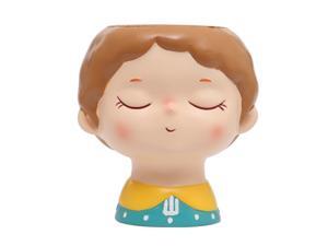 Enamel Flowerpot Cute Cartoon Girl Succulent Plant Flowerpot Home Decoration Desk Handicraft Bonsai Flower Pot Enamel Flowerpot Cute Cartoon Girl Succulent Plant Flowerpot Home Decoration Desk Handicraft Bonsai Flower Pot