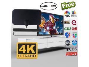 4K 25DB High Gain HD TV DTV Box Digital TV Antenna EU Plug 50 Miles Booster Active Indoor Aerial HD Flat Design TV Antenna 4K 25DB High Gain HD TV DTV Box Digital TV Antenna EU Plug 50 Miles Booster Active Indoor Aerial HD Flat Design TV Antenna