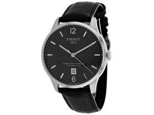 Tissot Men's T-Classic Chemin Des Tourelles Powermatic 80 Black Dial Watch - T0994071644700 Tissot Men's T-Classic Chemin Des Tourelles Powermatic 80 Black Dial Watch - T0994071644700