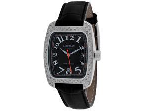Locman Men's Classic Black Dial Watch - 488BK2D/BK Locman Men's Classic Black Dial Watch - 488BK2D/BK