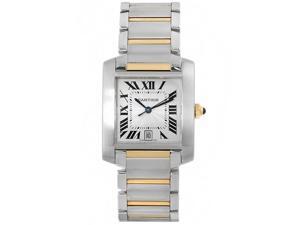 Cartier Men's Tank White Watch - W51005Q4 Cartier Men's Tank White Watch - W51005Q4