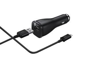 For Alcatel OneTouch IDOL 3 (5.5") Adaptive Fast Charger Micro USB 2.0 Cable Kit! [1 Car Charger + 5 FT Micro USB Cable] Adaptive Fast Charging uses dual voltages for up to 50% faster charging! BLACK