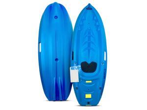 SeaFlo Beginner Kayak Kids Youth Paddle Lake Ocean Blue Single Person 130lb Max SeaFlo Beginner Kayak Kids Youth Paddle Lake Ocean Blue Single Person 130lb Max