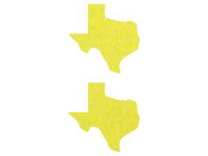 LiteMark Reflective Lemon Yellow 2.5 Inch Texas Stickers for Hard Hats, Helmets, Tool Boxes and More - Pack of 2 LiteMark Reflective Lemon Yellow 2.5 Inch Texas Stickers for Hard Hats, Helmets, Tool Boxes and More - Pack of 2