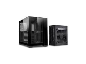 LIAN LI O11D MINI-X Black With SP750 (750W) SFX PSU / Aluminum / Tempered Glass ATX Mini Tower Computer Case -- O11D MINI750-X