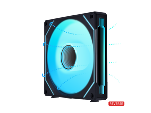 LIAN LI UNI FAN SL INFINITY 140 RESERVED RGB BLACK - 14RSLIN1B (No controller included)