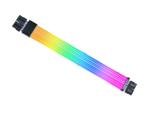 Lian Li Strimer Wireless 8 Pin (PW8-1W) - Addressable RGB Power Extension Cable - 2.4 GHz Wireless Control with 382mm; 15.03 Inch length - LED Strip - Wireless Controller NOT Included & Required