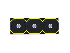 Lian Li UNI Fan SL - Wireless 120 - Triple Pack (Reverse Blade) ARGB Fan - 2.4 GHz Wireless Controller Included - Customizable Lighting Effects - Controller requesd for use. - Black (12RSL1W3B)