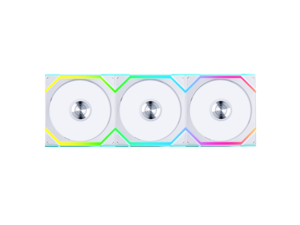 Lian Li UNI Fan SL - Wireless 120 - Triple Pack - ARGB Fan - 2.4GHz Wireless Controller Included - Customizable Lighting Effects - Controller requesd for use. - White (12SL1W3W)