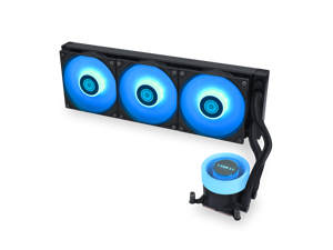 Lian Li Galahad II Lite Liquid Cooler 360mm RGB FansAIO CPU Water Cooling, Customizable ARGB Pump Block, Low Noise Hydraulic Bearing, Switchable Lid & 28mm PBT Fan for LGA 1700/1851/AM5/4 (GA2L36RB)