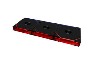 Lian Li UNI Fan TL 120 Wireless - Triple Pack (Reverse Blade) - 2.4 GHz Wireless Controller Included - Infinity Mirror Design - Controller required. - Black (12RTL1W3B)