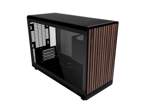 LIAN LI A3X mATX-WDG Black  Wood Front Panel , Glass Side Panel SPCC M-ATX / ITX Computer Case ------ A3X-WDG