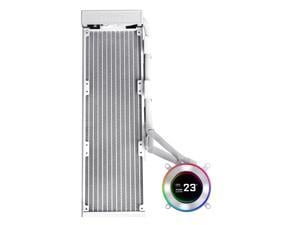 Lian Li Hydroshift II 360 Liquid CPU Cooler - Flexible Slide-Tube Clamp Coolant Pathway - 2.1 IPS LCD Screen - 3 Control Mode - Fits Most PC Fans - LGA 1851/1700, AMD AM5/AM4 - Black (HS2LCD36W)