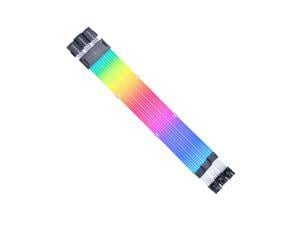 Lian Li Strimer Wireless 3x8-Pin (PW12-1W) - Addressable RGB Power Cable - 2.4 GHz Wireless Control with 410mm; 16.14 Inch length - Light Guides - Wireless Controller NOT Included & Required