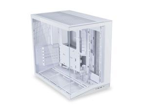 LIAN LI O11D MINI V2 | Compact ATX Mid-Tower Airflow Computer Case | Panoramic View | Fully Ventilated Airflow | Adjustable I/O | Pillar-Less | Cable Management | White  (O11DMIV2W)
