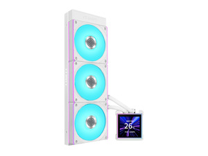 Lian Li Hydroshift II-S 360 CL ARGB Liquid CPU Cooler - 360mm AIO - 3.4" IPS LCD Square Screen - Daisy-Chain - Low-Noise - Intel LGA 1851/1700, AMD AM5/AM4 - 3X CL120 ARGB Fans - White (HS2LCDS36CW) Lian Li Hydroshift II-S 360 CL ARGB Liquid CPU Cooler - 360mm AIO - 3.4" IPS LCD Square Screen - Daisy-Chain - Low-Noise - Intel LGA 1851/1700, AMD AM5/AM4 - 3X CL120 ARGB Fans - White (HS2LCDS36CW)