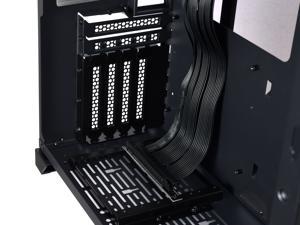 LIAN LI O11D-1X Premium PCI-E x16 3.0 Black Extender Riser Cable 200mm and Cover Bracket for PC-O11D and PC-O11AIR