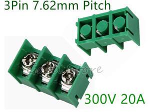 10Pcs KF7.62 3Pin 7.62mm Pitch 300V 20A PCB Pluggable Terminal Block Connectors 10Pcs KF7.62 3Pin 7.62mm Pitch 300V 20A PCB Pluggable Terminal Block Connectors