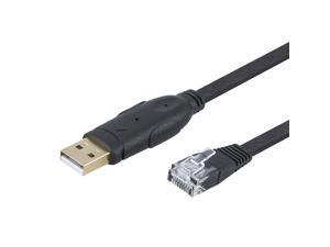 CableCreation USB Console Cable 6 FT USB to RJ45 Serial Adapter Compatible Router/Switch of Cisco, NETGEAR, TP-Link, Linksys, Windows, Linux System, Black CableCreation USB Console Cable 6 FT USB to RJ45 Serial Adapter Compatible Router/Switch of Cisco, NETGEAR, TP-Link, Linksys, Windows, Linux System, Black