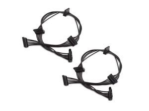 Cable Matters 2-Pack 15 Pin SATA to 4 SATA Power Splitter Cable - 18 Inches Cable Matters 2-Pack 15 Pin SATA to 4 SATA Power Splitter Cable - 18 Inches
