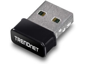 TRENDnet Micro AC1200 Wireless USB Adapter, MU-MIMO, Dual Band Support 2.4GHz/5GHz, Supports Windows/Mac, TEW-808UBM TRENDnet Micro AC1200 Wireless USB Adapter, MU-MIMO, Dual Band Support 2.4GHz/5GHz, Supports Windows/Mac, TEW-808UBM