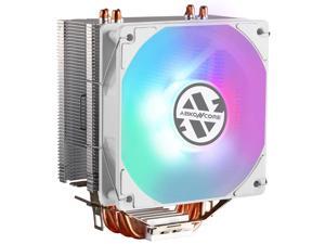 ABKONCORE CT407W CPU AIR Cooler with 92mm PWM Silent Fan, 4 Continuous Direct Contact Heatpipes, Rainbow Spectrum LED for Intel, AMD AM4/Ryzen CPUs ABKONCORE CT407W CPU AIR Cooler with 92mm PWM Silent Fan, 4 Continuous Direct Contact Heatpipes, Rainbow Spectrum LED for Intel, AMD AM4/Ryzen CPUs