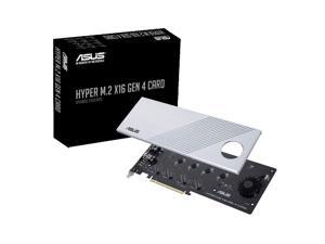 ASUS Hyper M.2 X16 PCIe 4.0 X4 Expansion Card Supports 4 NVMe M.2 (2242/2260/2280/22110) up to 256Gbps for AMD 3rd Ryzen sTRX40, AM4 Socket and Intel VROC NVMe Raid ASUS Hyper M.2 X16 PCIe 4.0 X4 Expansion Card Supports 4 NVMe M.2 (2242/2260/2280/22110) up to 256Gbps for AMD 3rd Ryzen sTRX40, AM4 Socket and Intel VROC NVMe Raid