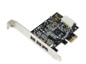 Syba SY-PEX30016 3 Port IEEE 1394 Firewire 1394B & 1394A PCIe 1.1 x1 Card TI XIO2213B Chipset Requires Legacy Driver for Windows 8 10 Syba SY-PEX30016 3 Port IEEE 1394 Firewire 1394B & 1394A PCIe 1.1 x1 Card TI XIO2213B Chipset Requires Legacy Driver for Windows 8 10